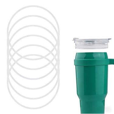 Imagem de Joshey Substituição do selo de borracha da tampa do copo compatível com canecas redutoras de 1,134 g e 1,417 g, 6 peças de juntas de silicone sem BPA, acessórios de substituição de vedação à prova de