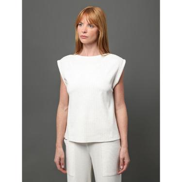 Imagem de Blusa Feminina Ribana Com Linho Calvin Klein-Feminino