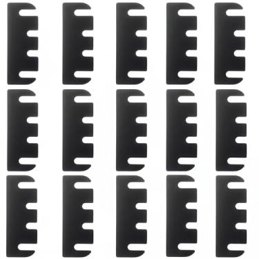 Imagem de 15 peças de calços de dobradiça de porta de 10 cm, kit de reparo de dobradiça de porta, espessura de 0,03 polegadas para portas e alinhamento de lacunas evita vazamento de ar