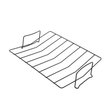 Imagem de IEUDNS Grelha para assar peru, fácil de limpar, premium, portátil, em formato de V, para uso doméstico, Style a