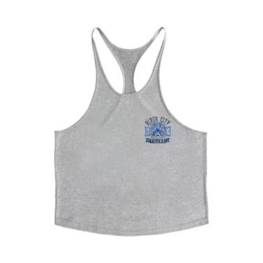 Imagem de Camiseta Regata Masculina De Algodão Com Estampa De Tigre, Estilo Y, R