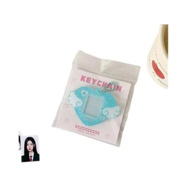 Imagem de Porta-Cartão De Acrílico Com Glitter Estrela De 1 Polegada, Chaveiro D