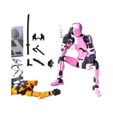 Imagem de Boneco De Ação Robô Transformável Impresso Em 3D Para Crianças, Brinqu