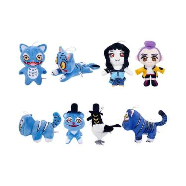 Imagem de Pelúcia Monstro Magpie Roxo Tigre Chapéu Preto Anime Kpop Demons Hunte