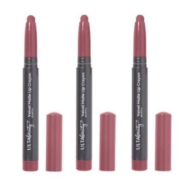 Imagem de Ulta Beauty Pacote com 3 giz de cera labial fosco de veludo. Tamanho 1,4 g.