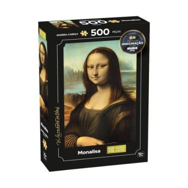 Imagem de Quebra-Cabeça Monalisa Coleção Peças da Imaginação Mimo Toys - 2640