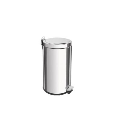Imagem de Lixeira inox com pedal Tramontina Brasil acabamento polido balde inter