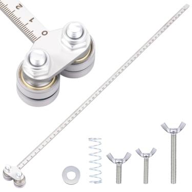 Imagem de Pinças de posicionamento de 50 cm para medições precisas e corte fácil de madeira, trilho de guia de serra circular de aço inoxidável ajustável, guia de corte para fabricação de móveis de serra