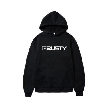 Imagem de Hoodie Unissex Com Estampa RUSTY, Suéter Casual De Inverno Com Design 