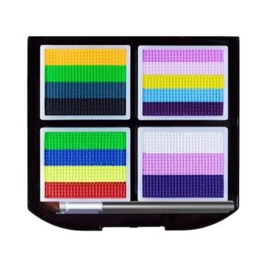 Imagem de Kit De Pintura Facial De Halloween: Ferramentas Solúveis Em Água Para 