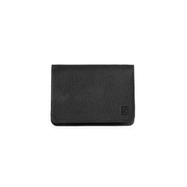 Imagem de Carteira Masculina De Couro Compacta Bond Preta - Bagaggio, U, Preto