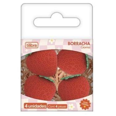 Imagem de Borracha Be Berry com Aroma - Blister com 4 Unidades - TILIBRA