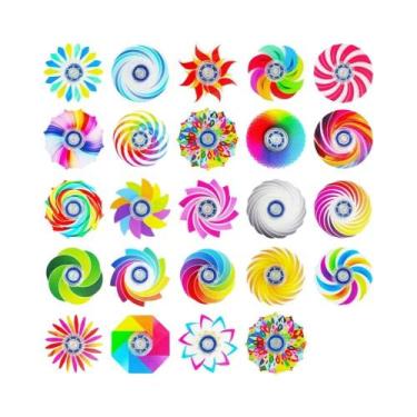 Imagem de Mini Fidget Spinners 24PCS Brinquedos Sensoriais Para Alívio Do Estres