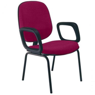 Imagem de Cadeira Com Braços Diretor Para Escritório Linha Uno Rosa