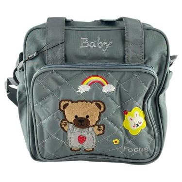 Imagem de Bolsa Maternidade Baby Ursinho Média com Alça Regulável e de Mão-Unissex