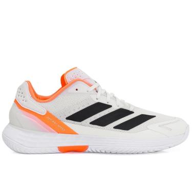 Imagem de Tênis Adidas Defiant Speed 2 All Court - Branco Preto e Laranja-Masculino