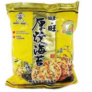 Imagem de Biscoito De Arroz Want Want Com Alga Nori 136g - (Kit com 4)