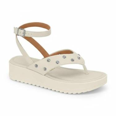 Imagem de Sandália Feminina Papete Vizzano Flatform Estilo Casual Confortável Or