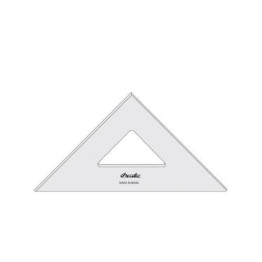 Imagem de Esquadro Acrílico Trident 21cm 45/90 sem Escala 2521