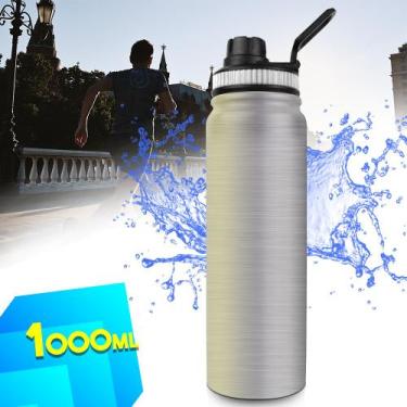 Imagem de Garrafa Térmica Inoxidável 1L Conserva Bebida Quente ou Fria 070 - NEH