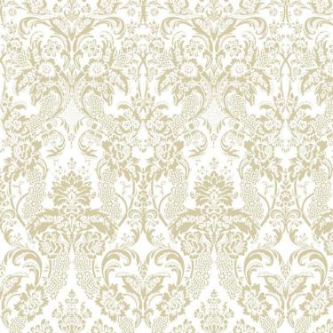 Imagem de Papel De Parede Desenho Mostarda Adesivo Quarto Casal Sala