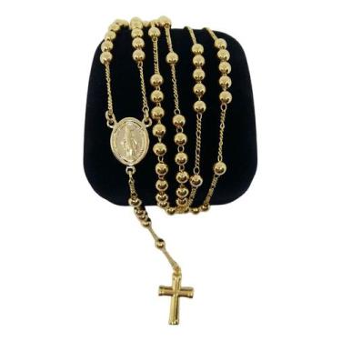 Imagem de Colar Banhada a Ouro Terso Religioso Idêntica A Ouro - Joias Nobre, Ou