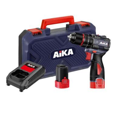 Imagem de Parafusadeira E Furadeira 3/8 10mm 16v Aika 2 Baterias 2.0ah, AD-DR/10