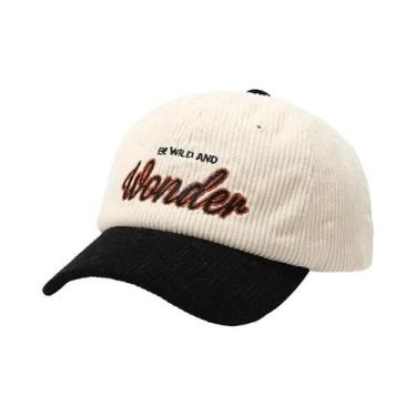 Imagem de Boné de Beisebol Vintage de Veludo - Unissex - Bordado com Letras - Ou