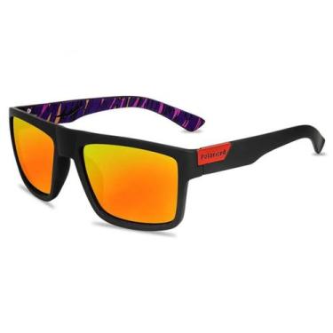 Imagem de Óculos de Sol Masculino Esportivo Polarizado UV400 Quadrado Vinkin , L