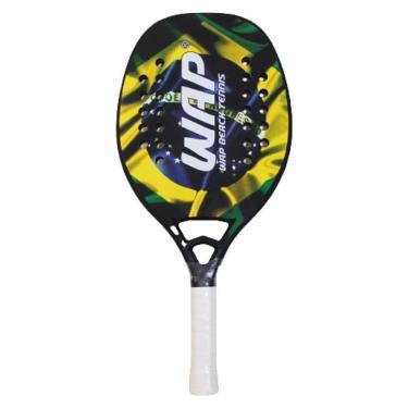 Imagem de Raquete Beach Tennis Wbt Brazilian 2021 Com Fibra De Carbono E Kevlar