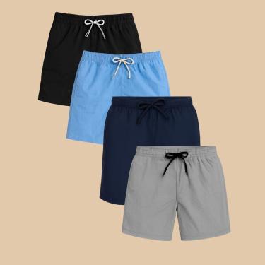 Imagem de Kit 4 Shorts Masculino Tactel Casual Praia-Masculino