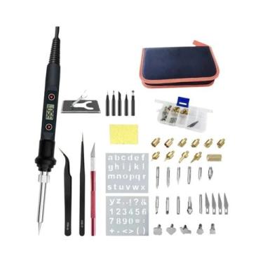 Imagem de Ferro De Solda Digital De 80W Com Temperatura Ajustável, Conjunto De F