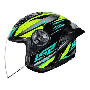 Imagem de Capacete Ls2 Airflow II OF616 S Draze Preto e Amarelo Cor:;Tamanho:60;Gênero:Masculino-...