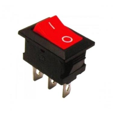 Imagem de Chave Gangorra 6A-250VAC 3 Terminais ON-OFF Alta Durabilidade Instalação Simplificada V...