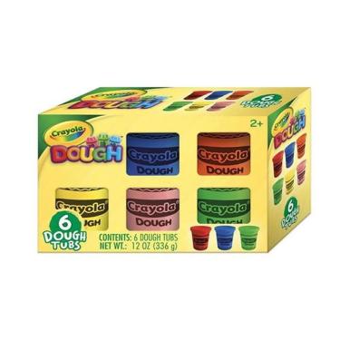 Imagem de Massa de Modelar Crayola com 6 Cores Sortidas 56G Indicada para Crianças a Partir de 3 Anos Multilaser