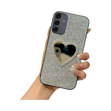 Imagem de Capa De Telefone Em Couro Com Glitter Para Samsung Galaxy A14 A15 A16 