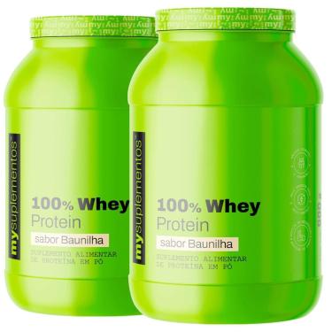Imagem de Kit 2x 100 Whey Protein 900g – My Suplementos-Unissex
