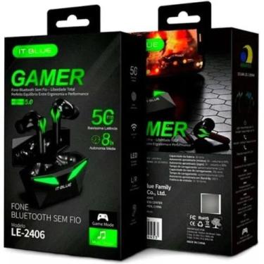 Imagem de Fone Bluetooth Gamer 5.0 It blue Le-2406 Com Microfone Fone para acade