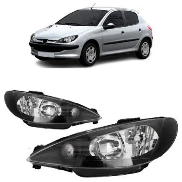 Imagem de Farol Dianteiro 206 1999 A 2010 Máscara Negra - Automotive Imports, Es