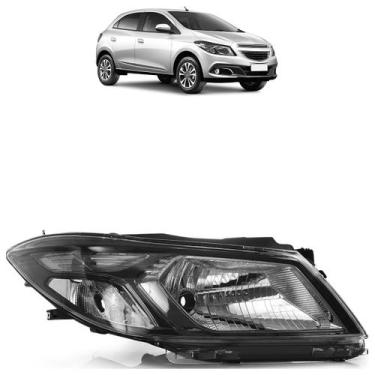 Imagem de Farol Dianteiro Onix Prisma Lt Ltz Joy 2013 A 2019 Máscara Negra - Aut