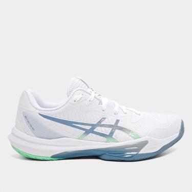 Imagem de Tênis Asics Sky Elite FF 3 Masculino, Branco, Azul, 40