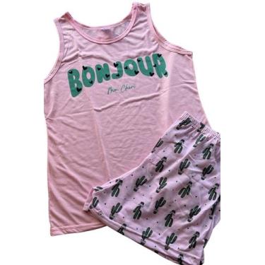 Imagem de Pijama Feminino Verão  Sonho Mar Pijamas  Pijama Regata - Jucatel, GG,