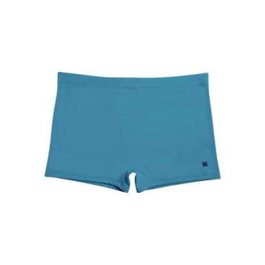 Imagem de Sunga Boxer Lisa Mash 300.116X Plus Size c/Bordado FPS 50 Poliamida T.
