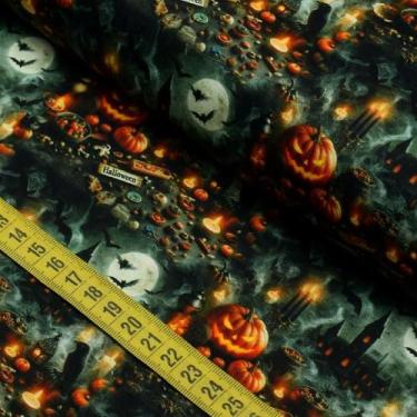 Imagem de Tecido Estampado para Patchwork - Halloween 2024 : Castelo Assombrado 