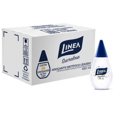 Imagem de Adoçante Líquido Sucralose 75ml Kit 6 Frascos Zero Calorias Forno Fogã