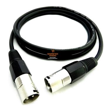 Imagem de Cabo de Áudio Blindado Canon XLR Macho XLR Macho 10 Metros