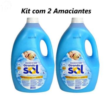 Imagem de Kit 2 Amaciantes de Roupas Girando Sol 5 Litros Fragrancia:Kit 2 Flora