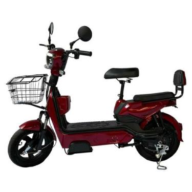 Imagem de Bicicleta Elétrica VEI100 Bike 7 Autopropelida 1000W Elemovi, Vermelho