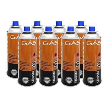 Imagem de Kit 8 Cartuchos de Gás Campgás Nautika 227g Refil para Fogareiro e Maç