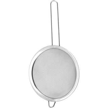 Imagem de Peneira Nádia Home&Co 6x18x34cm INOX Prata Utensílio de Cozinha para P